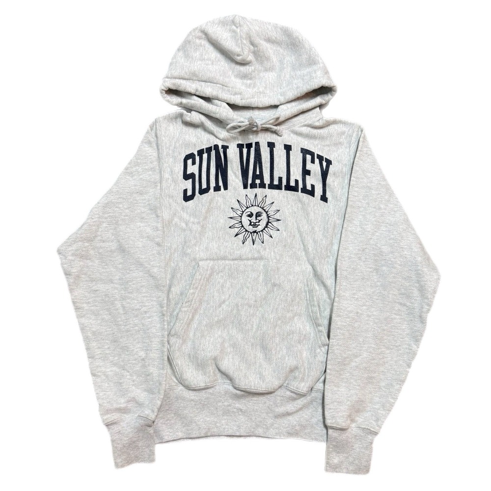 Men's Champion Reverse Weave Sun Valley Idaho Gray Hoodie Size Extra Small